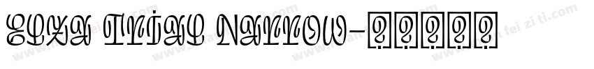 Elza Trial Narrow字体转换